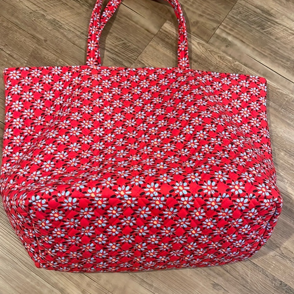 Floral Red Tote Bag